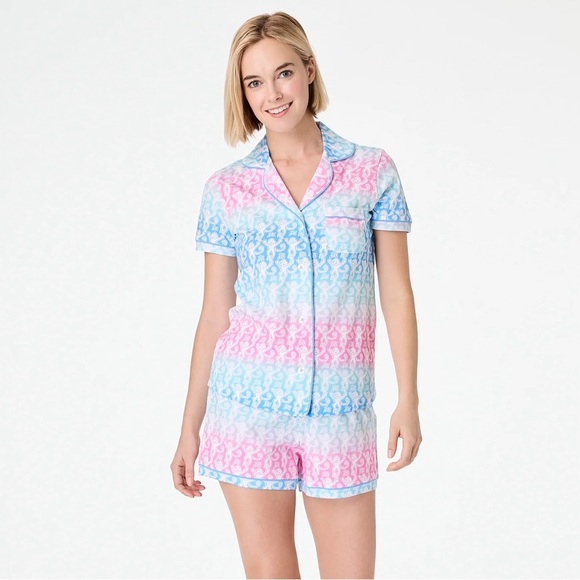 Roller Rabbit LIMITED EDITION Ombre Monkey Polo Pajamas NWT - Picture 6 of 7